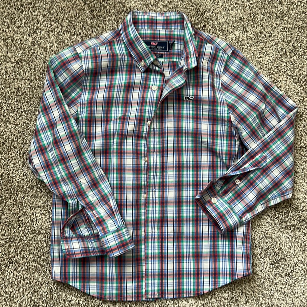 Vineyard Vines whale button up shirt
